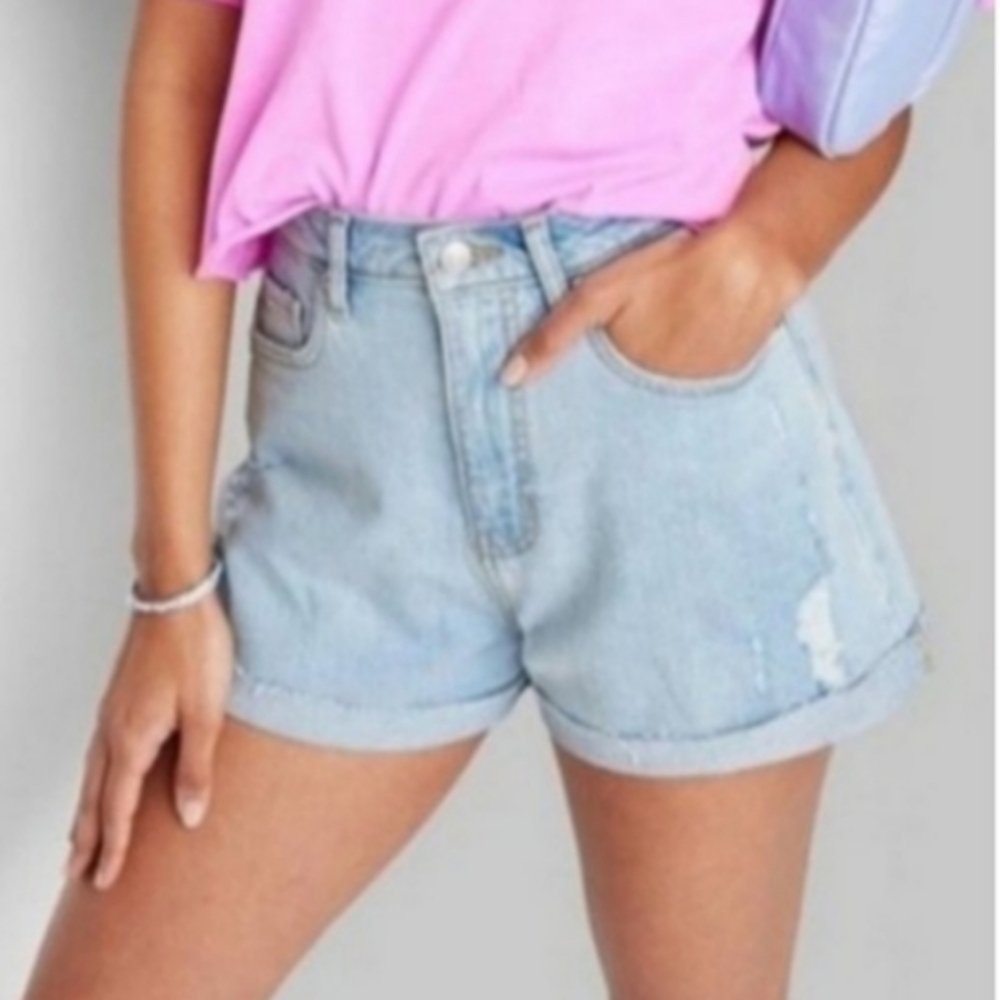 NWT WIld Fable Super High Rise Rolled Cuff Short  16
